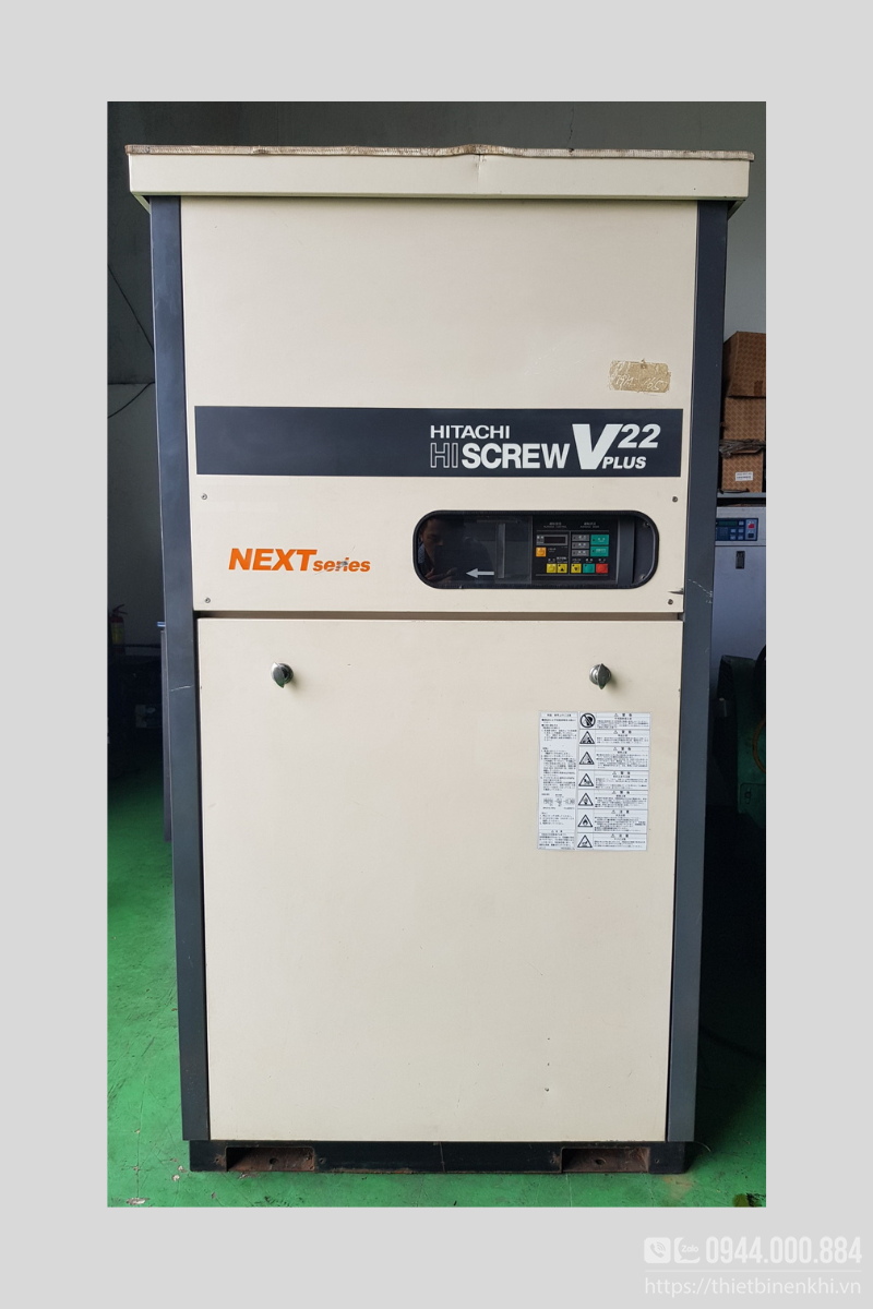 Máy nén khí trục vít Hitachi 22Kw 12 Máy nén khí trục vít Hitachi 22Kw