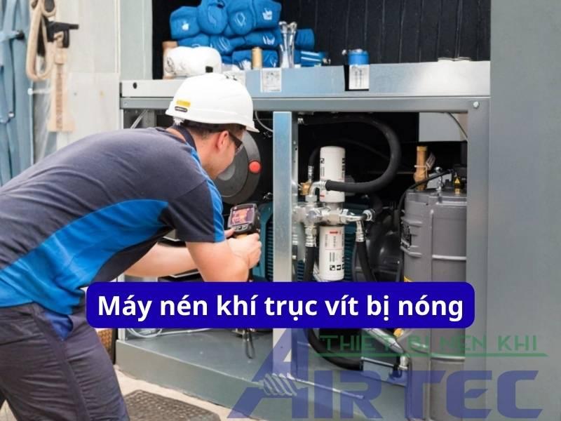 Máy nén khí trục vít bị nóng