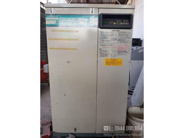 Máy nén khí trục vít không dầu Hitachi BEBICON 7.5Kw 10Hp 4 Máy nén khí trục vít không dầu Hitachi BEBICON 7.5Kw 10Hp
