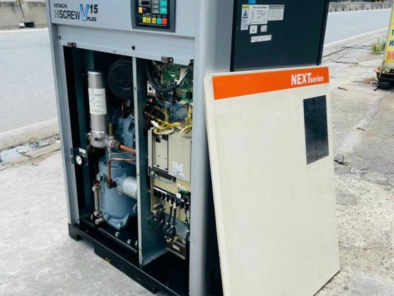 Máy nén khí Hitachi 15kw inverter 2 Máy nén khí Hitachi 15kw inverter