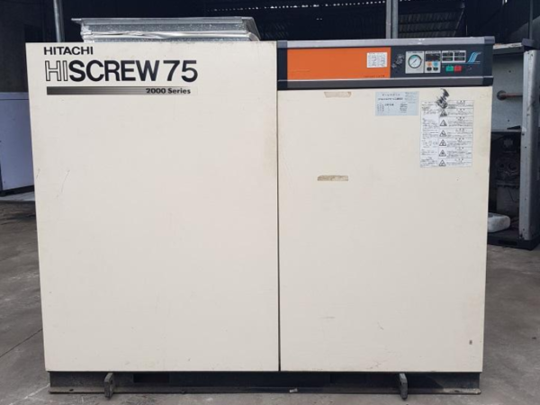 Máy nén khí Hitachi 75Kw 4 Máy nén khí Hitachi 75Kw