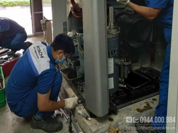 Cách vệ sinh máy nén khí trục vít 1 Cách vệ sinh máy nén khí trục vít