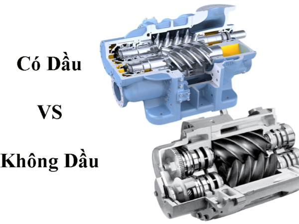 So sánh máy nén khí trục vít có dầu và không dầu