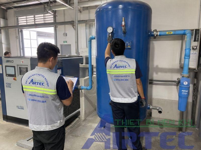 máy nén khí bao nhiêu HP ? Chốt dung tích theo dữ liệu thực tế