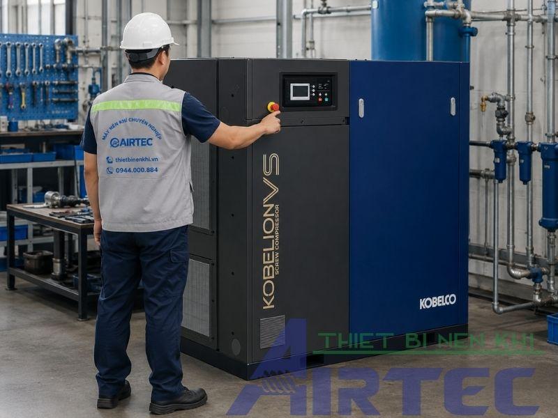 Máy Nén Khí Trục Vít Kobelco VS37AIV 37kW