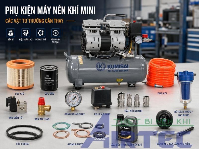 Phụ Kiện Máy Nén Khí Mini 3 Phụ Kiện Máy Nén Khí Mini